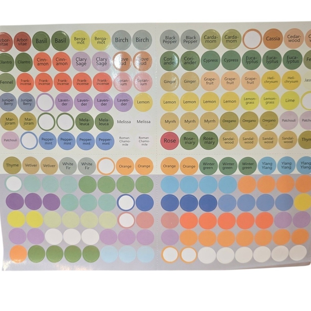 doTERRA Essential Oil Cap Stickers - partial pack Single Stickers‎